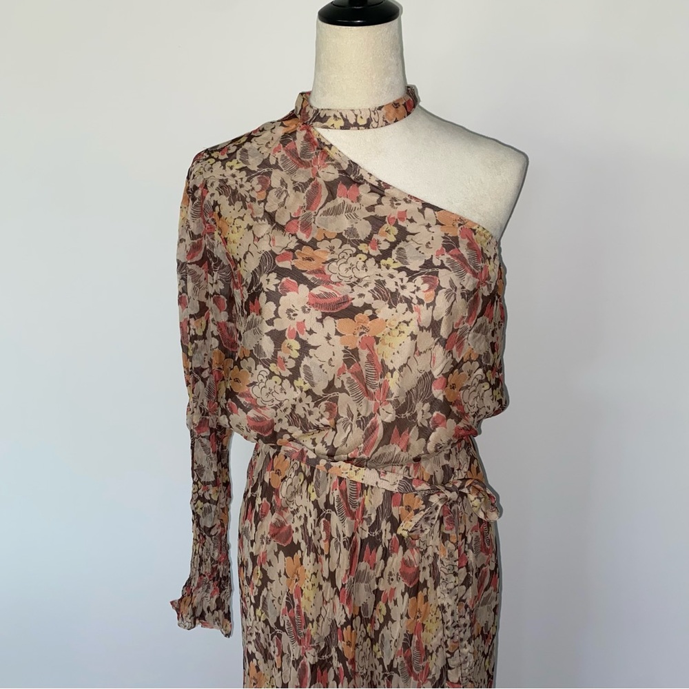 Polo Ralph Lauren Floral Maxi Dress 8 One Shoulder Formal Wedding Guest NWT - Picture 6 of 16